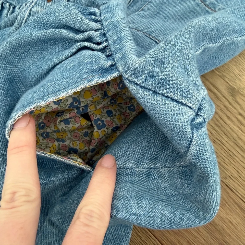 Mini Boden Pinny Nonstretch Denim Shirtdress, Size 7-8Y